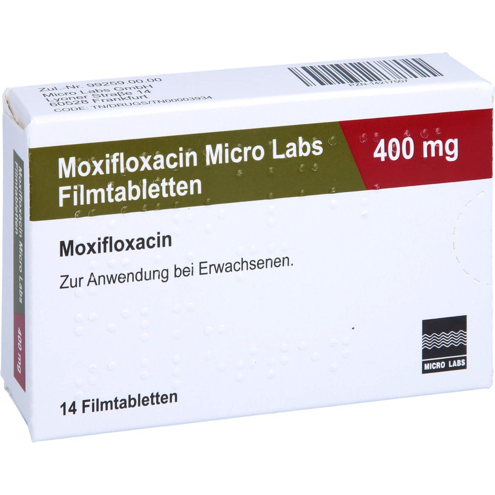 Moxifloxacin Micro Labs 400 Mg Filmtabletten (14 stk)