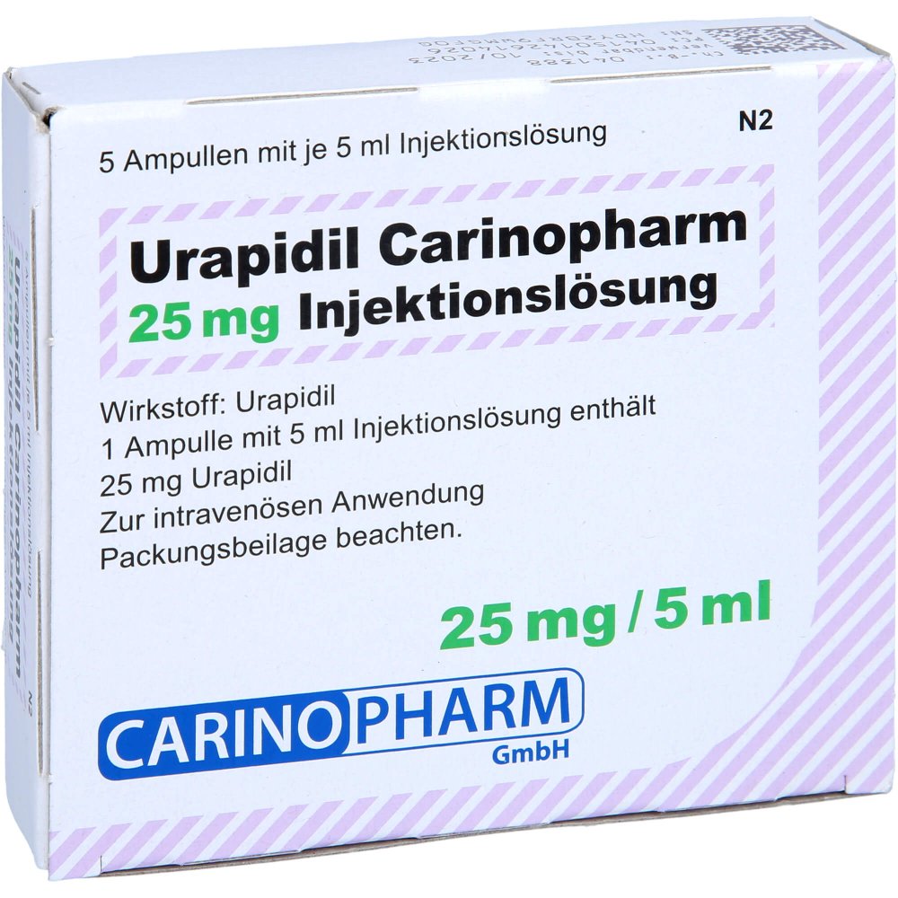 Urapidil Carinopharm 25 Mg Injektionslösung (5 stk)