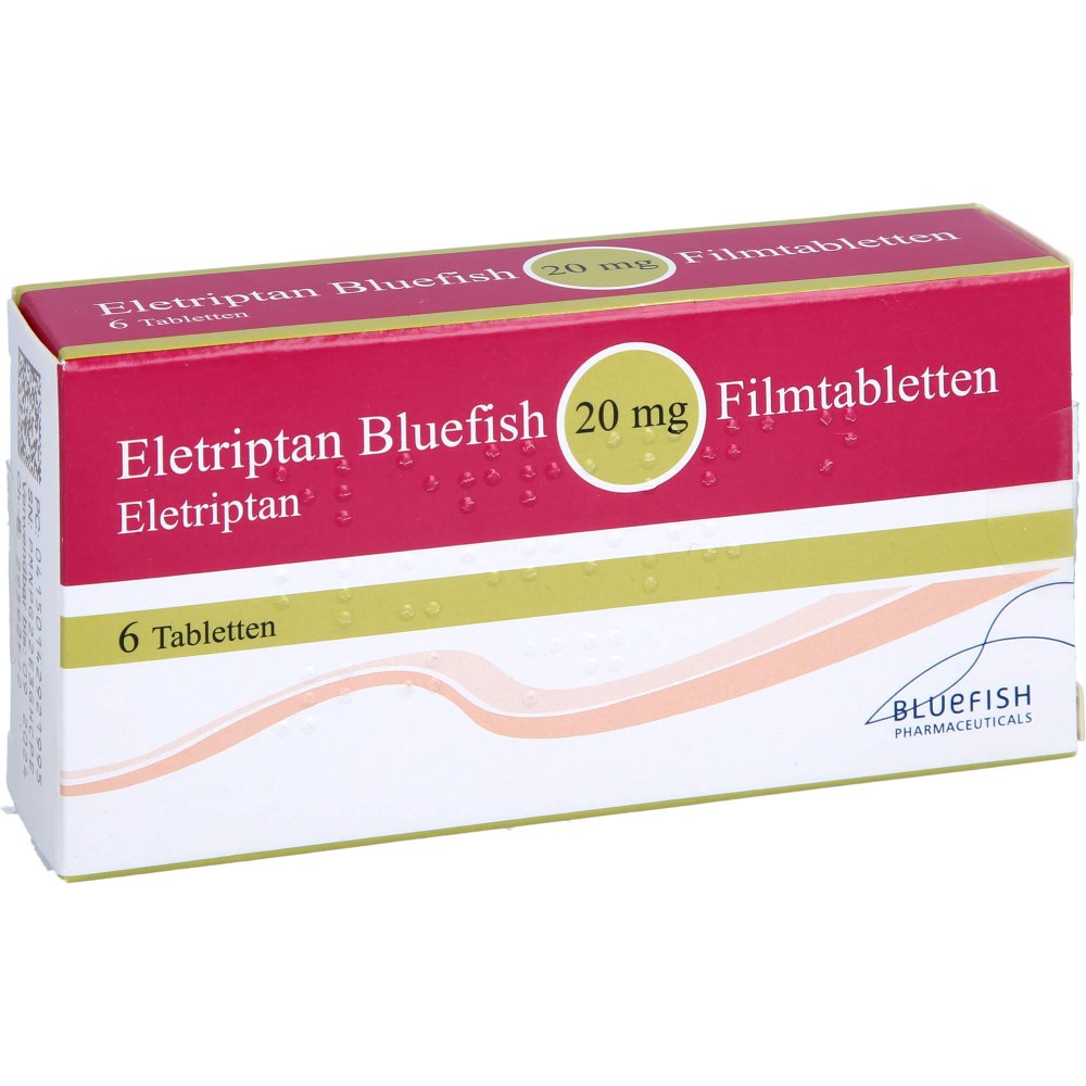 Eletriptan Bluefish 20 Mg Filmtabletten (6 stk)