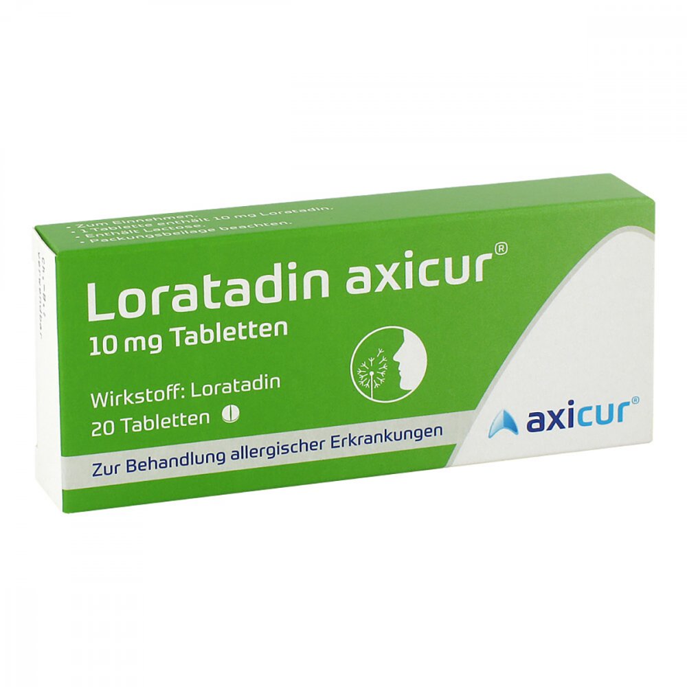 Loratadin Axicur 10 Mg Tabletten (20 stk)