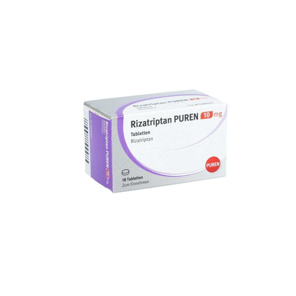 Rizatriptan Puren 10 Mg Tabletten (18 stk)