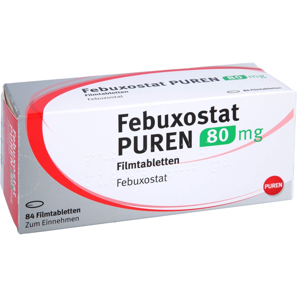 Febuxostat Puren 80 Mg Filmtabletten (84 stk)