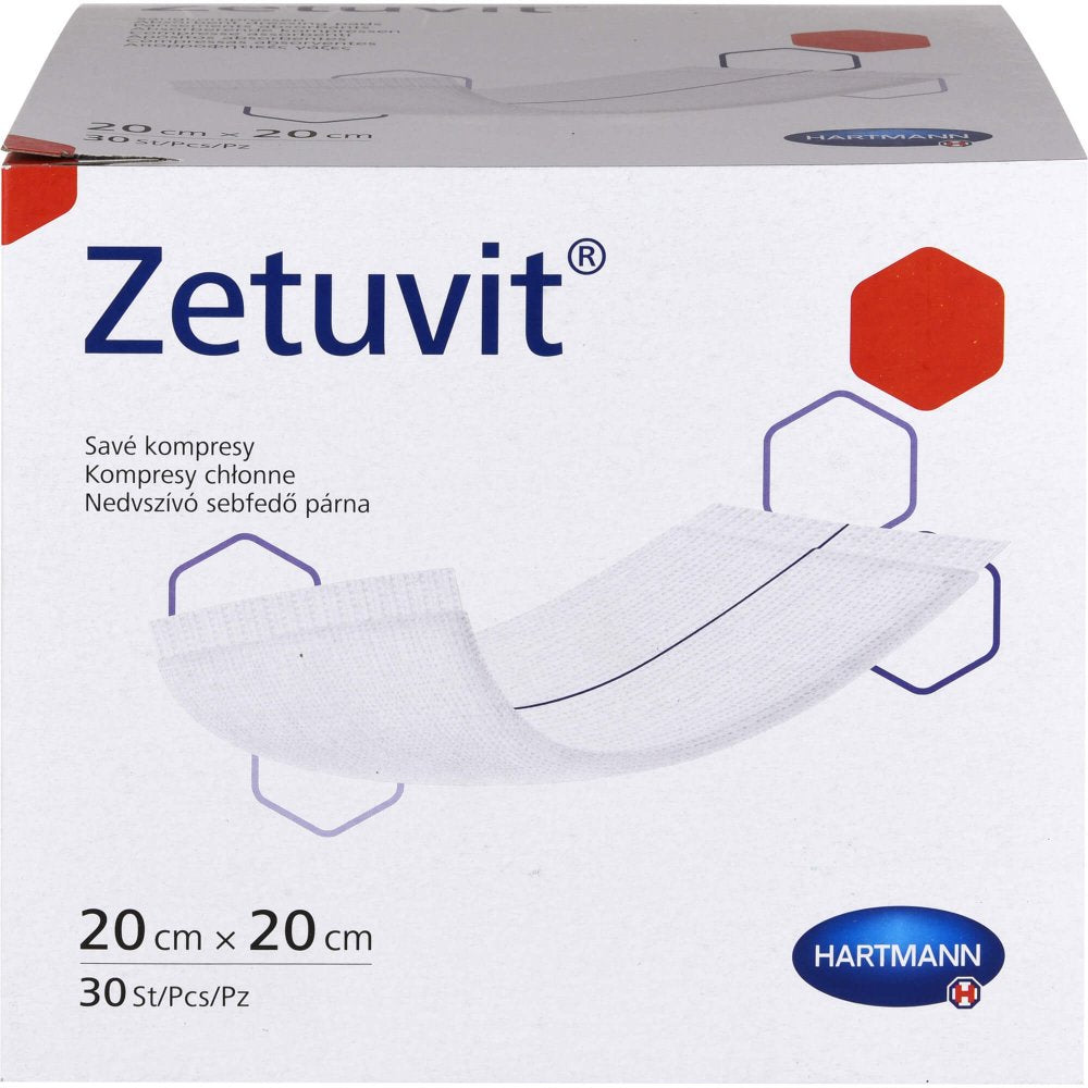 Das Produktfoto zeigt Zetuvit Saugkompressen Unsteril 20x20 Cm (30 stk) PZN 14306984