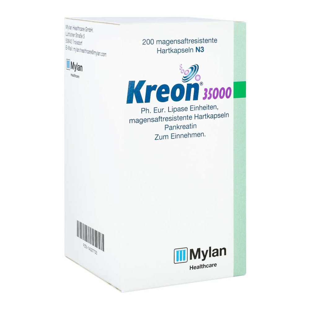 Kreon 35.000 Ph.Eur.Lipase Einheiten Msr.Hartkaps. (200 stk)