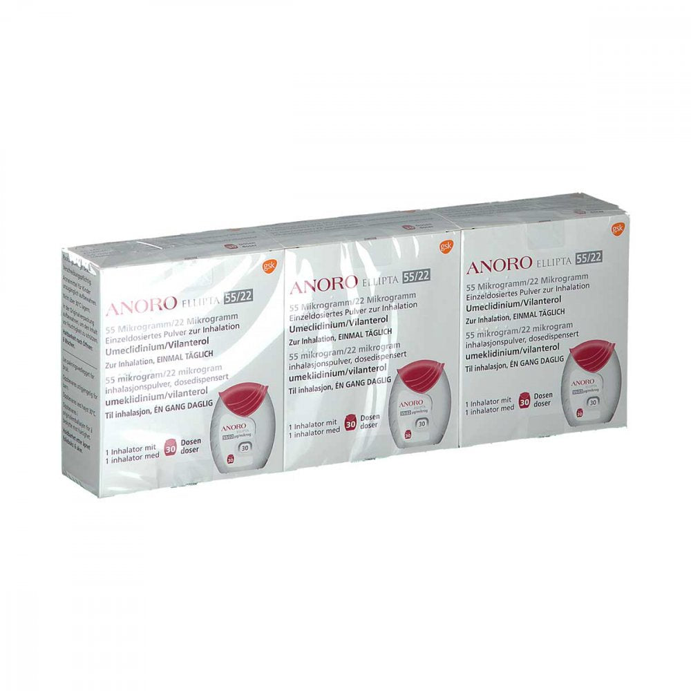 Anoro Ellipta 55 Μg/ 22 Μg 30ed Einzeldos.Inh.-P. (3 stk)