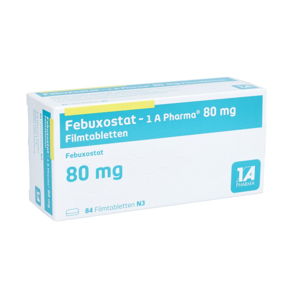 Febuxostat-1a Pharma 80 Mg Filmtabletten (84 stk)