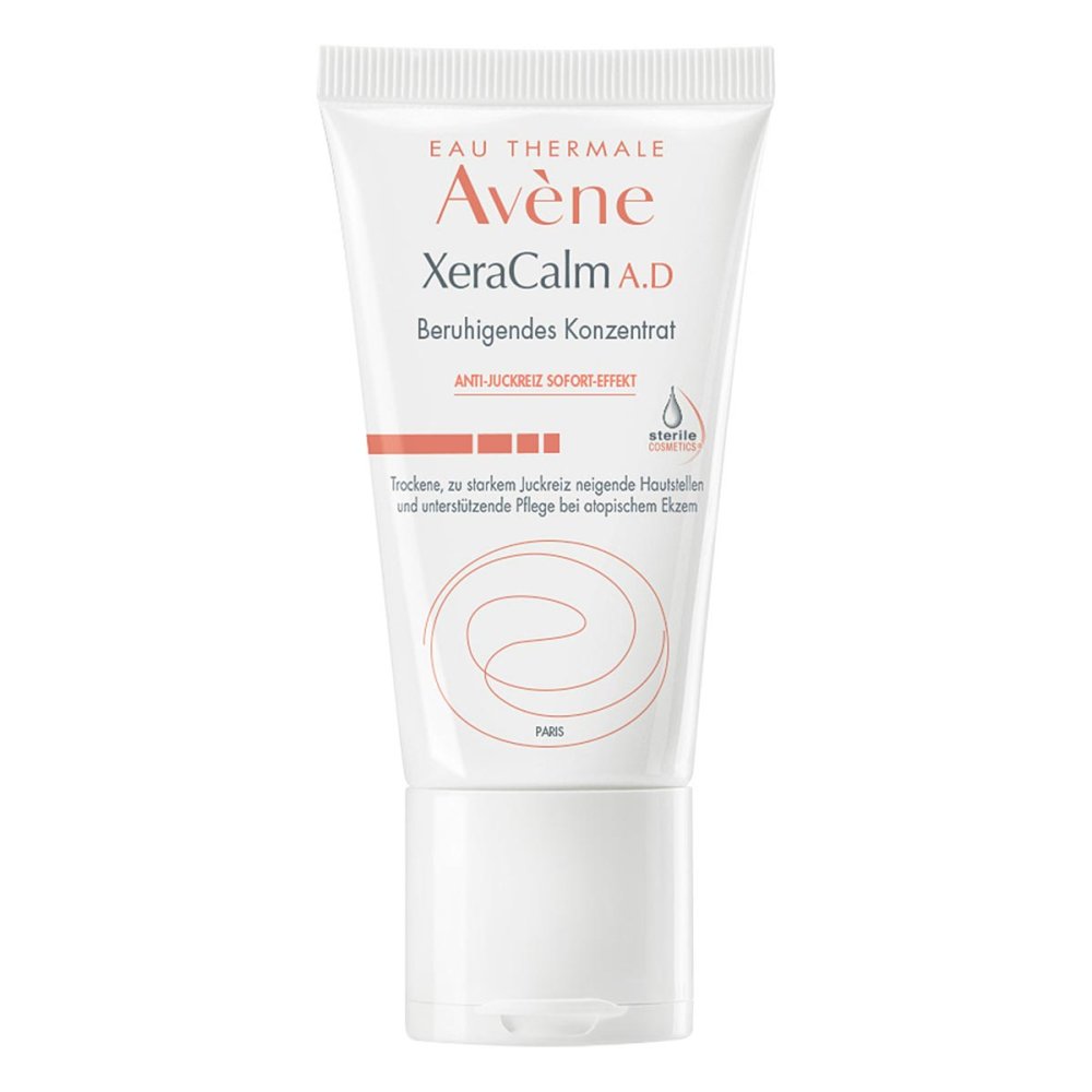 Das Produktfoto zeigt Avene Xeracalm A.D Anti-Juckreiz Konzentrat (50 ml) PZN 14370456