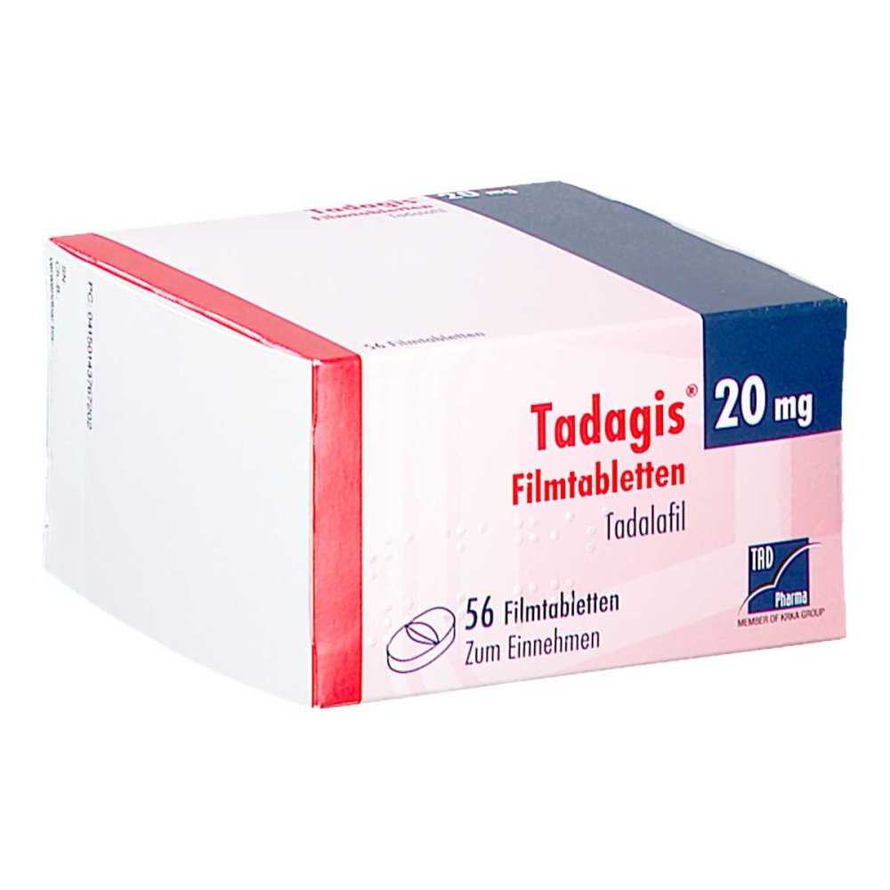 Tadagis 20 Mg Filmtabletten (56 stk)