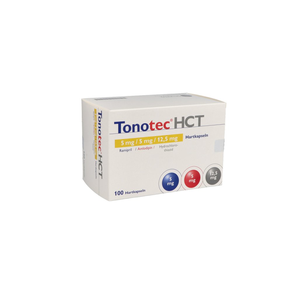 Tonotec Hct 5 Mg/5 Mg/12,5 Mg Hartkapseln (100 stk)