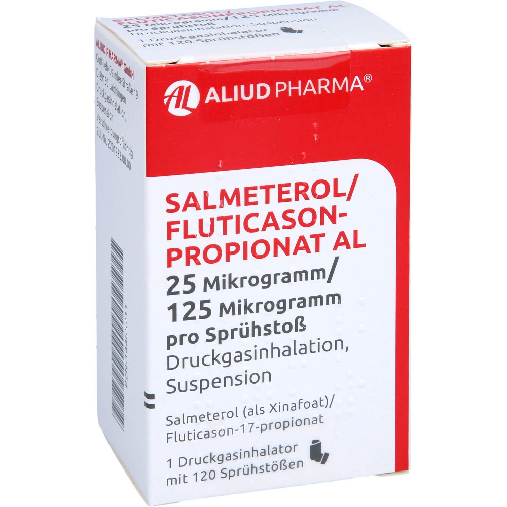 Salmeterol/Fluticasonpropionat Al 25μg/125μg 120 (1 stk)
