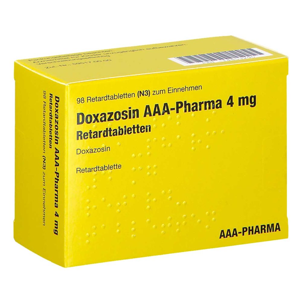 Doxazosin Aaa-Pharma 4 Mg Retardtabletten (98 stk)