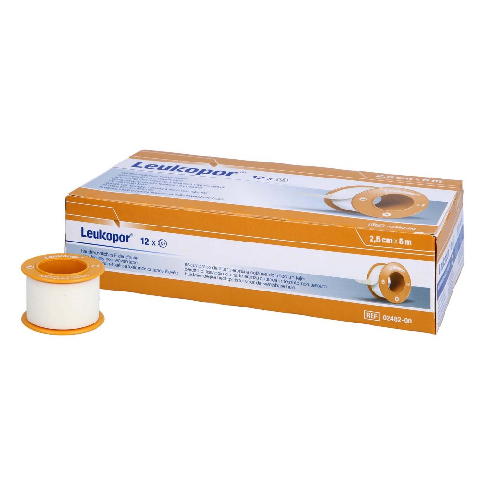 Leukopor 2,5 Cmx5 M (12 stk)