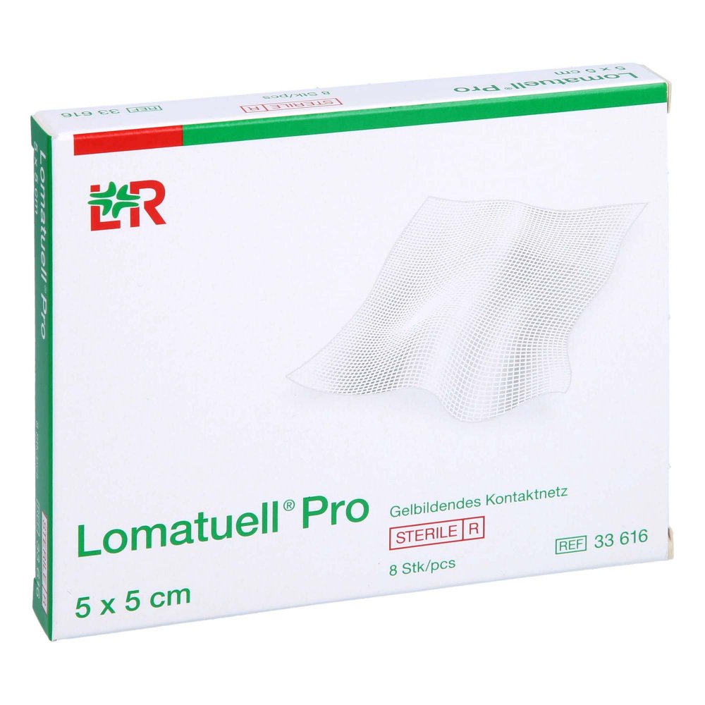 Lomatuell Pro 5x5 Cm Steril (8 stk)