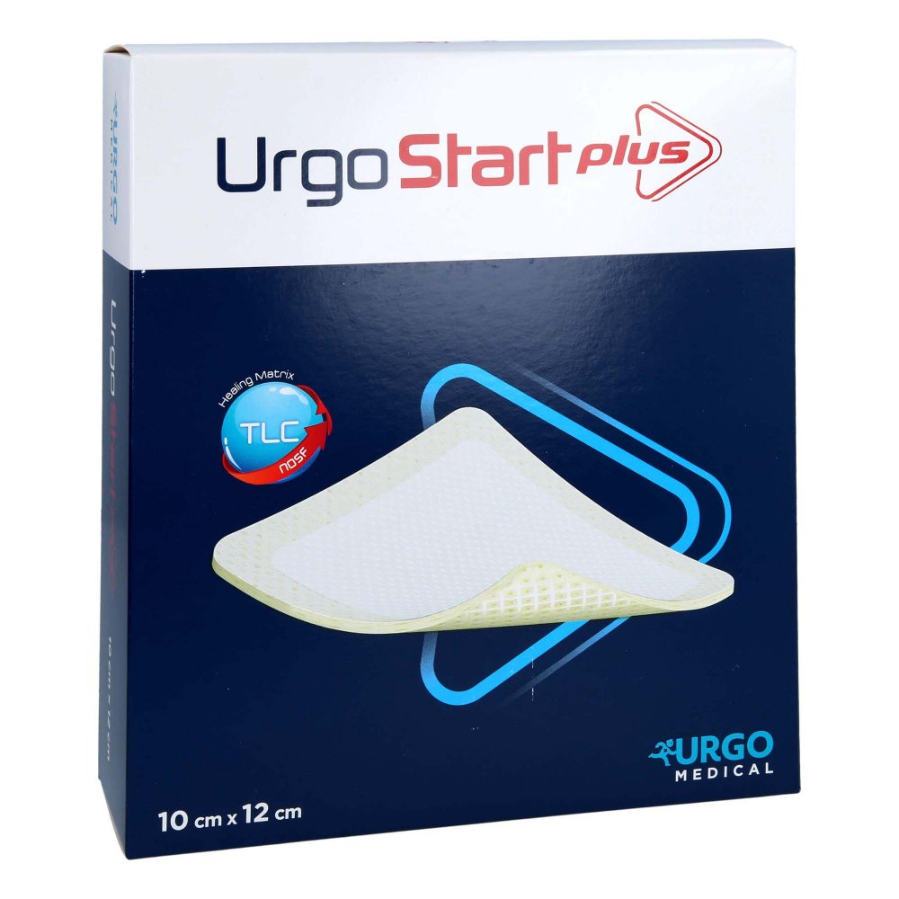 Das Produktfoto zeigt Urgostart Plus 10x12 Cm Wundverband (10 stk) PZN 15210631