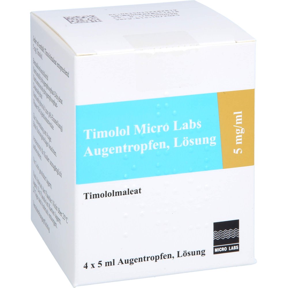 Timolol Micro Labs 5 Mg/Ml Augentropfen Lösung (4X5 ml)