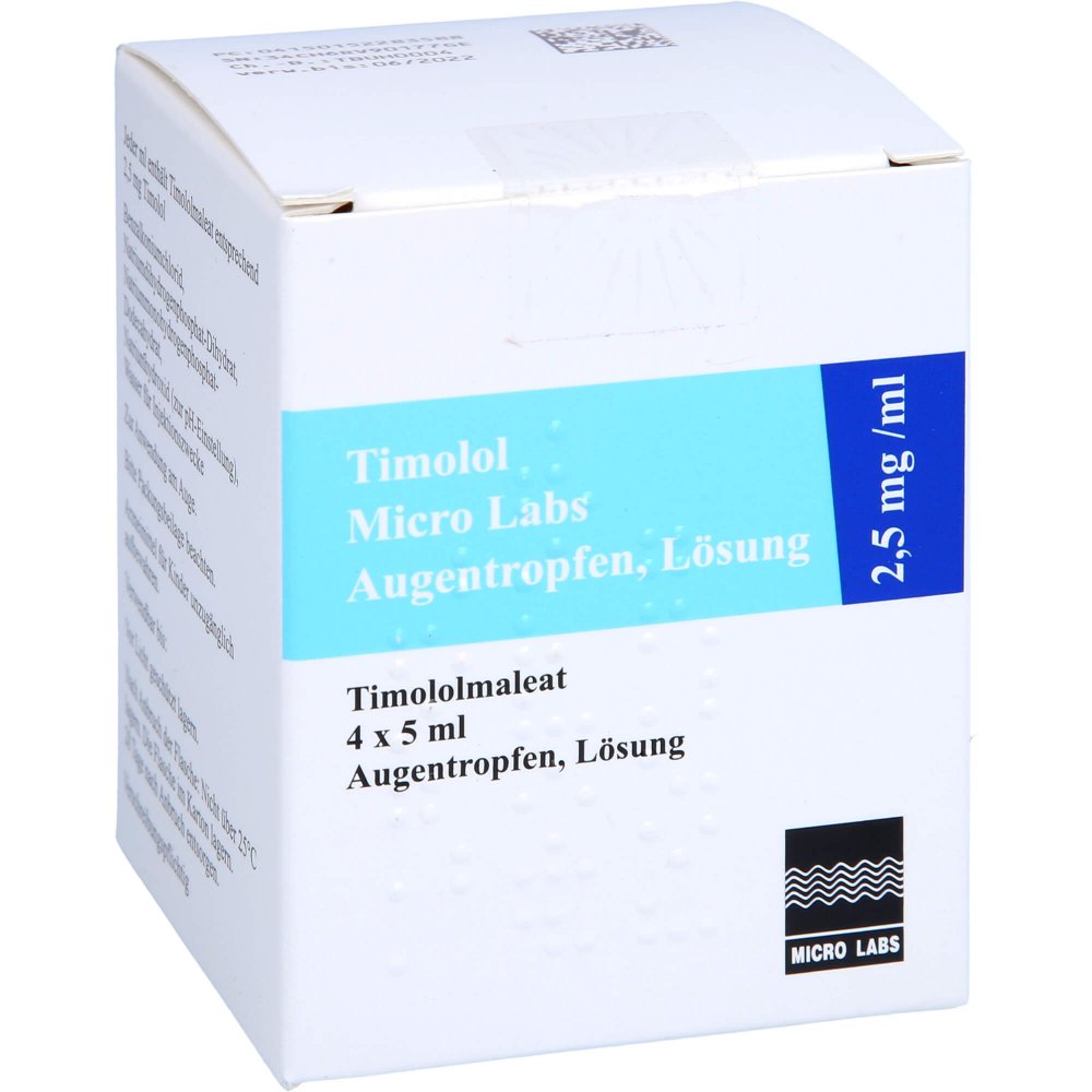Timolol Micro Labs 2,5 Mg/Ml Augentropfen Lösung (4X5 ml)