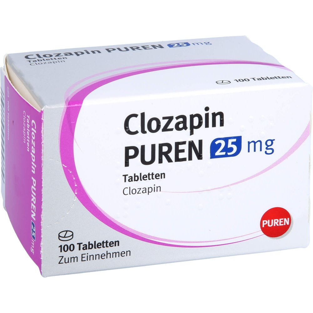 Clozapin Puren 25 Mg Tabletten (100 stk)