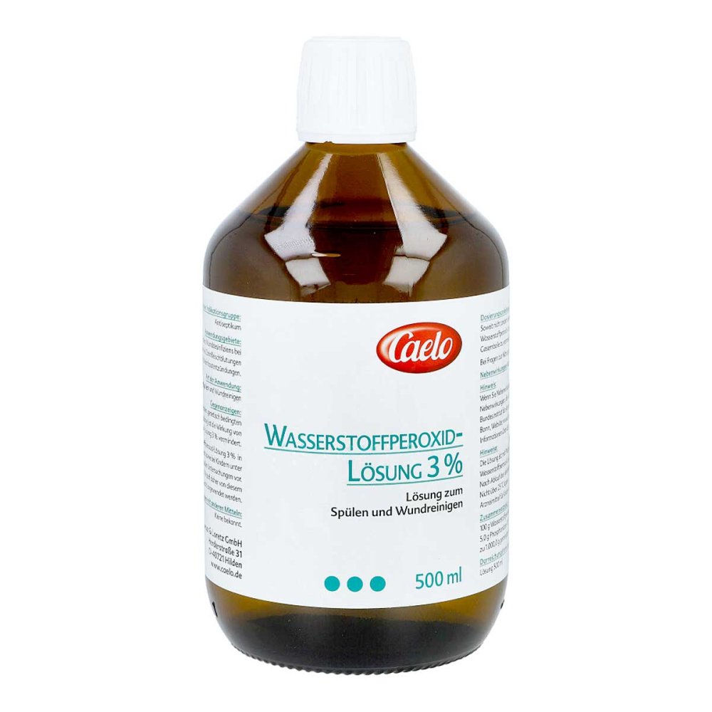 Wasserstoffperoxid 3% Caelo Lsg.Standard Zul. (500 ml)