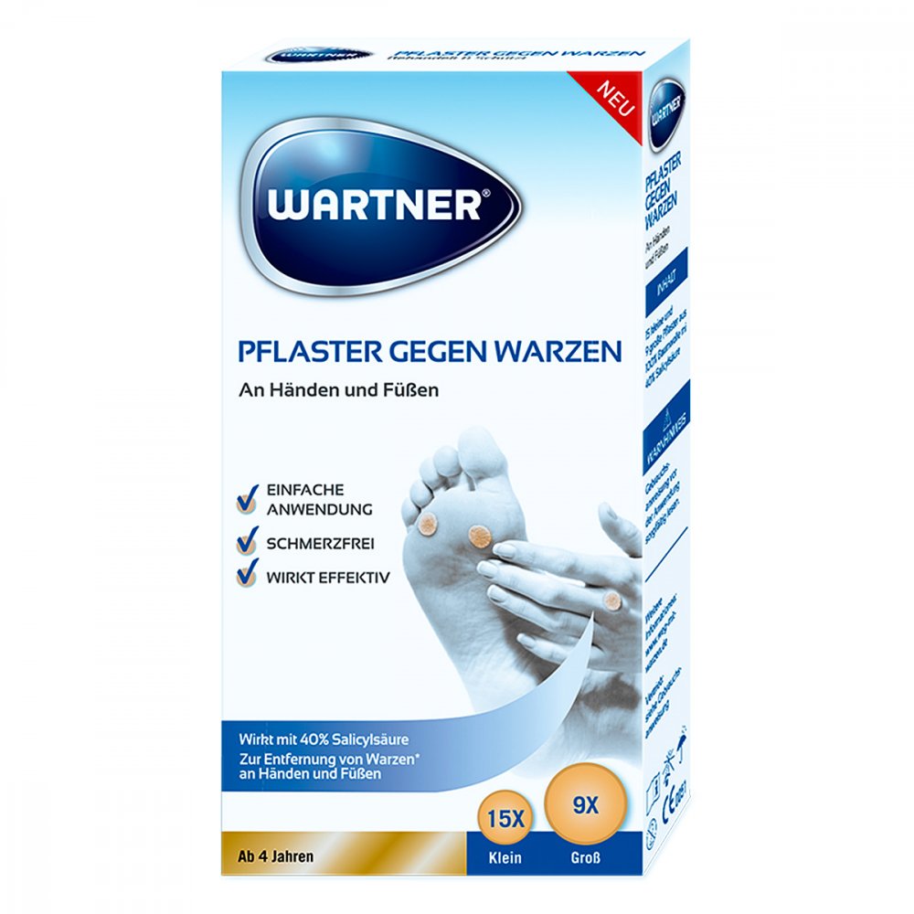 Das Produktfoto zeigt Wartner Pflaster Gegen Warzen (24 stk) PZN 15328545