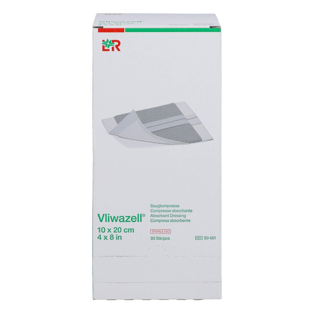Vliwazell Saugkompressen Steril 10x20 Cm (30 stk)