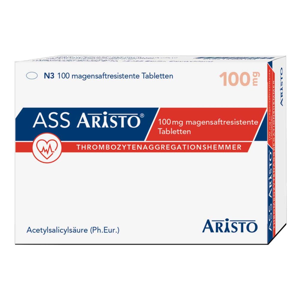 Ass Aristo 100 Mg Magensaftresistente Tabletten (100 stk)