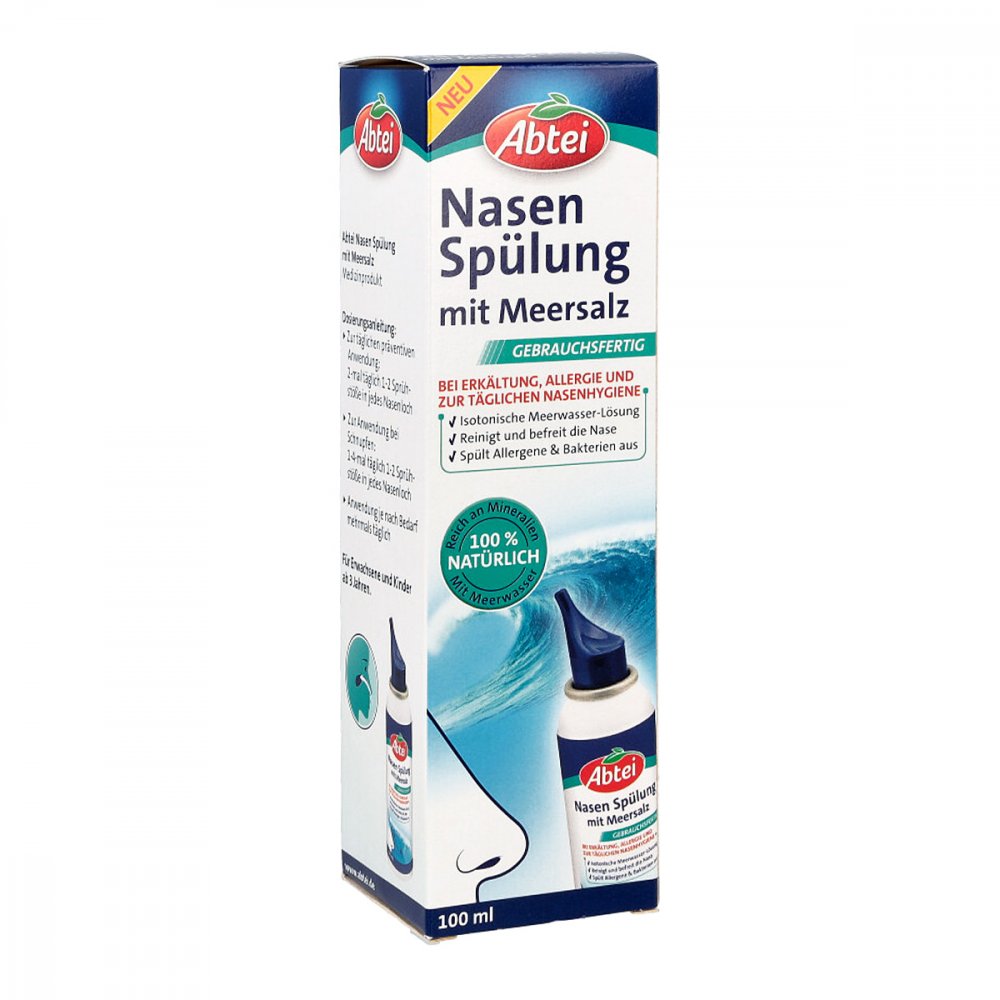 Abtei Nasenspülung Mit Meersalz Spray (100 ml)
