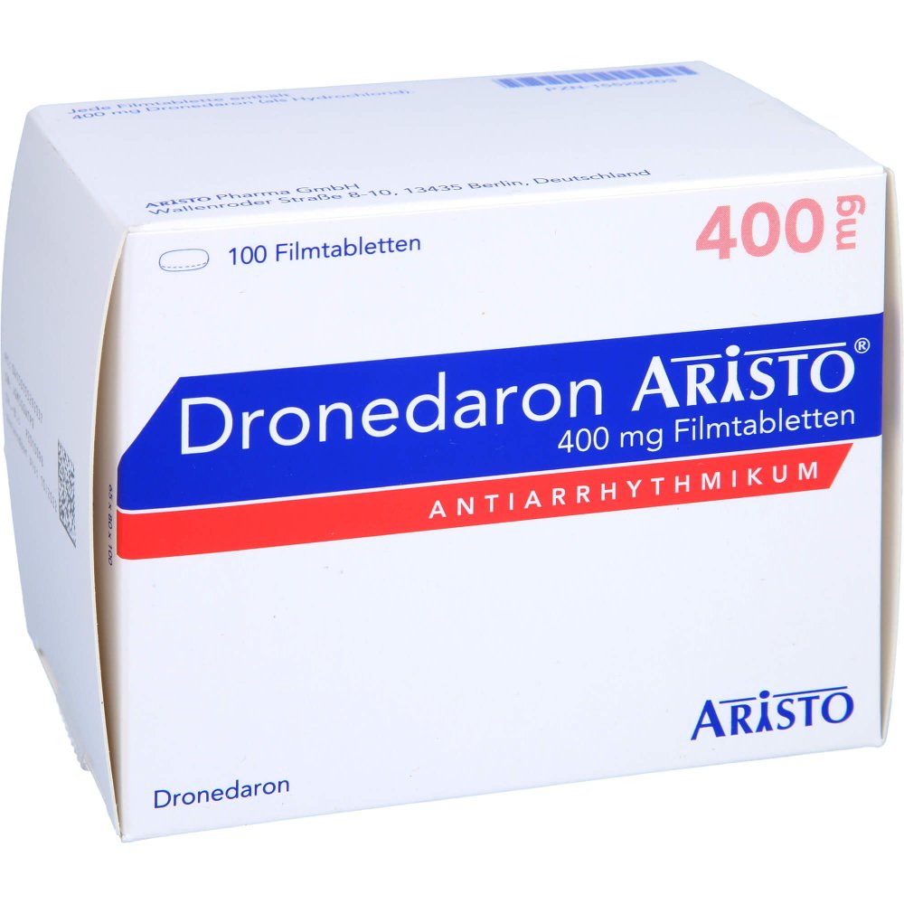Dronedaron Aristo 400 Mg Filmtabletten (100 stk)