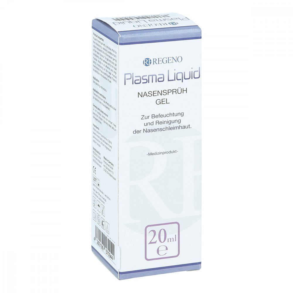 Das Produktfoto zeigt Plasma Liquid Nasensprüh-Gel (20 ml) PZN 15559894