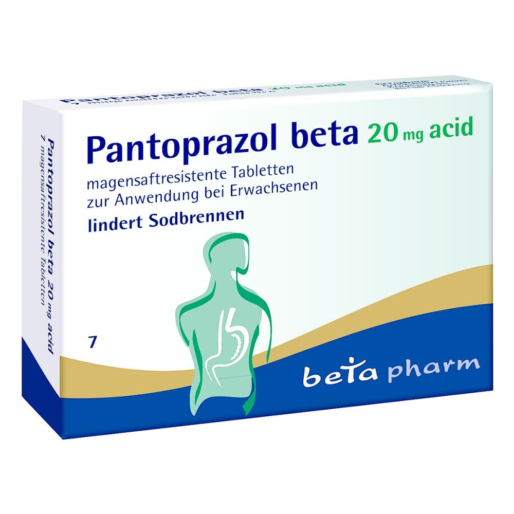 Pantoprazol Beta 20 Mg Acid Magensaftres.Tabletten (7 stk)