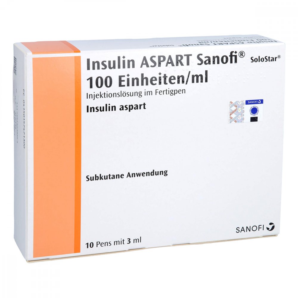 Insulin Aspart Sanofi 100 E/Ml Ilo I.Fertigpen Sol (10X3 ml)
