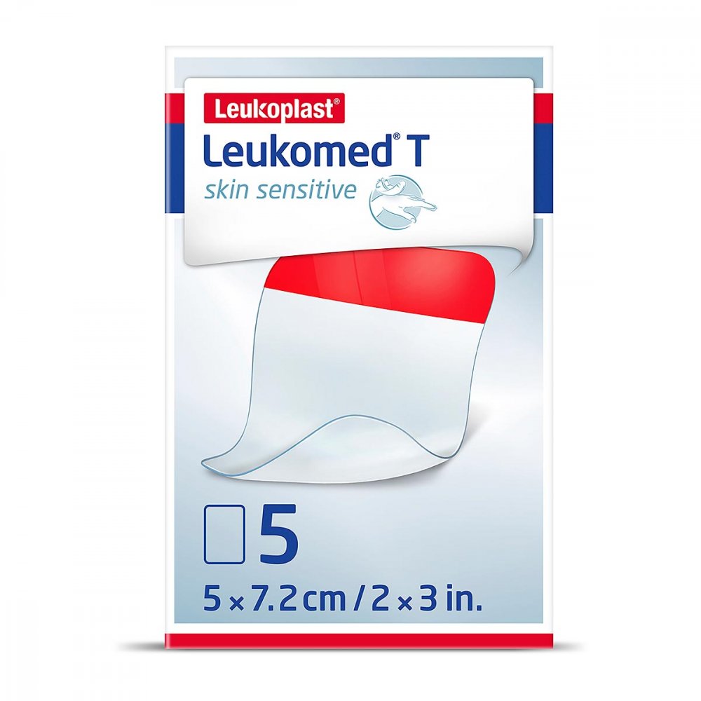 Leukomed T Skin Sensitive Steril 5x7,2 Cm (5 stk)