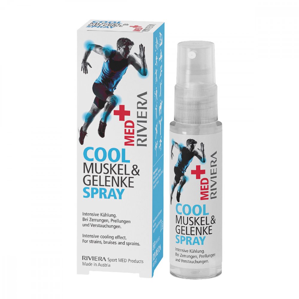 Das Produktfoto zeigt Riviera Med+ Cool Spray (30 ml) PZN 15865645