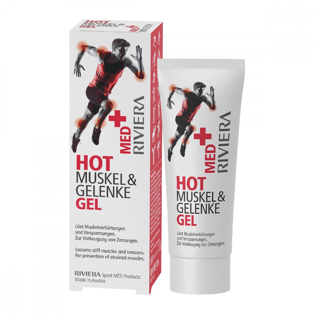 Das Produktfoto zeigt Riviera Med+ Hot Gel (25 ml) PZN 15865668