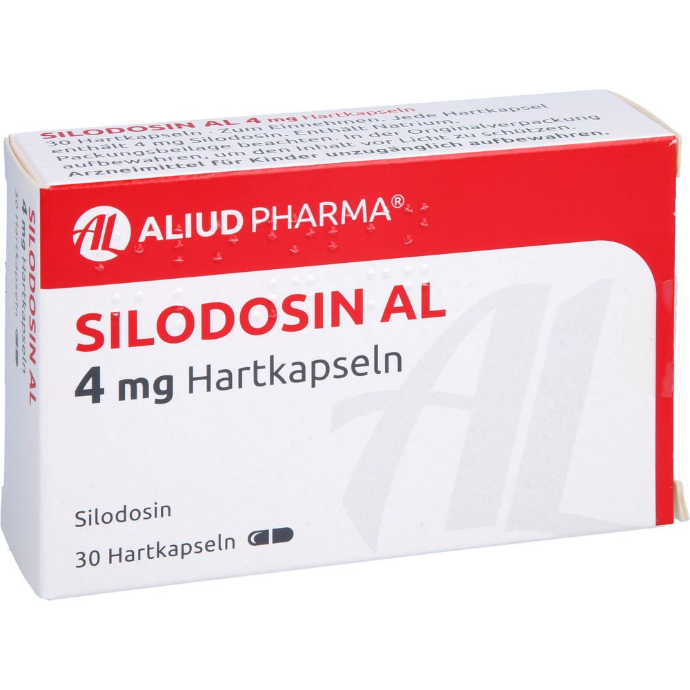 Das Produktfoto zeigt Silodosin Al 4 Mg Hartkapseln (30 stk) PZN 15895758