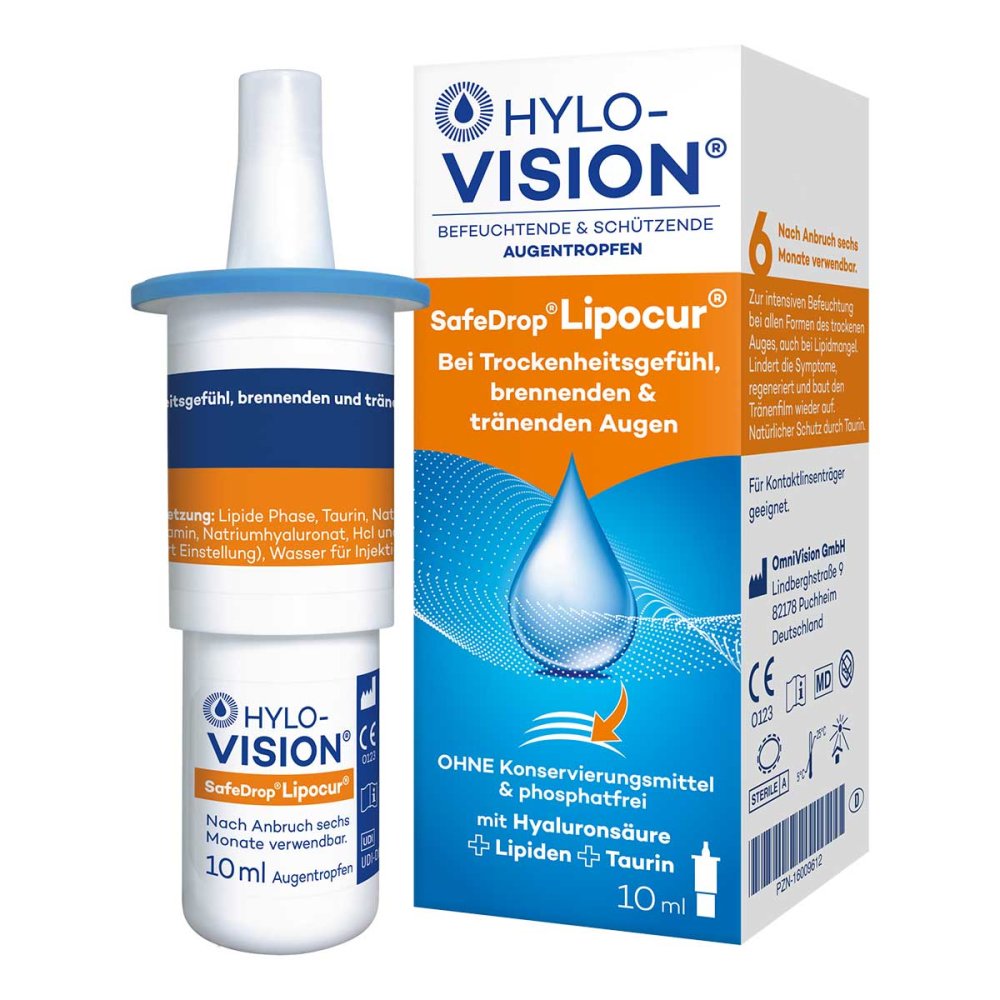 Hylo-Vision Safedrop Lipocur Augentropfen (10 ml)