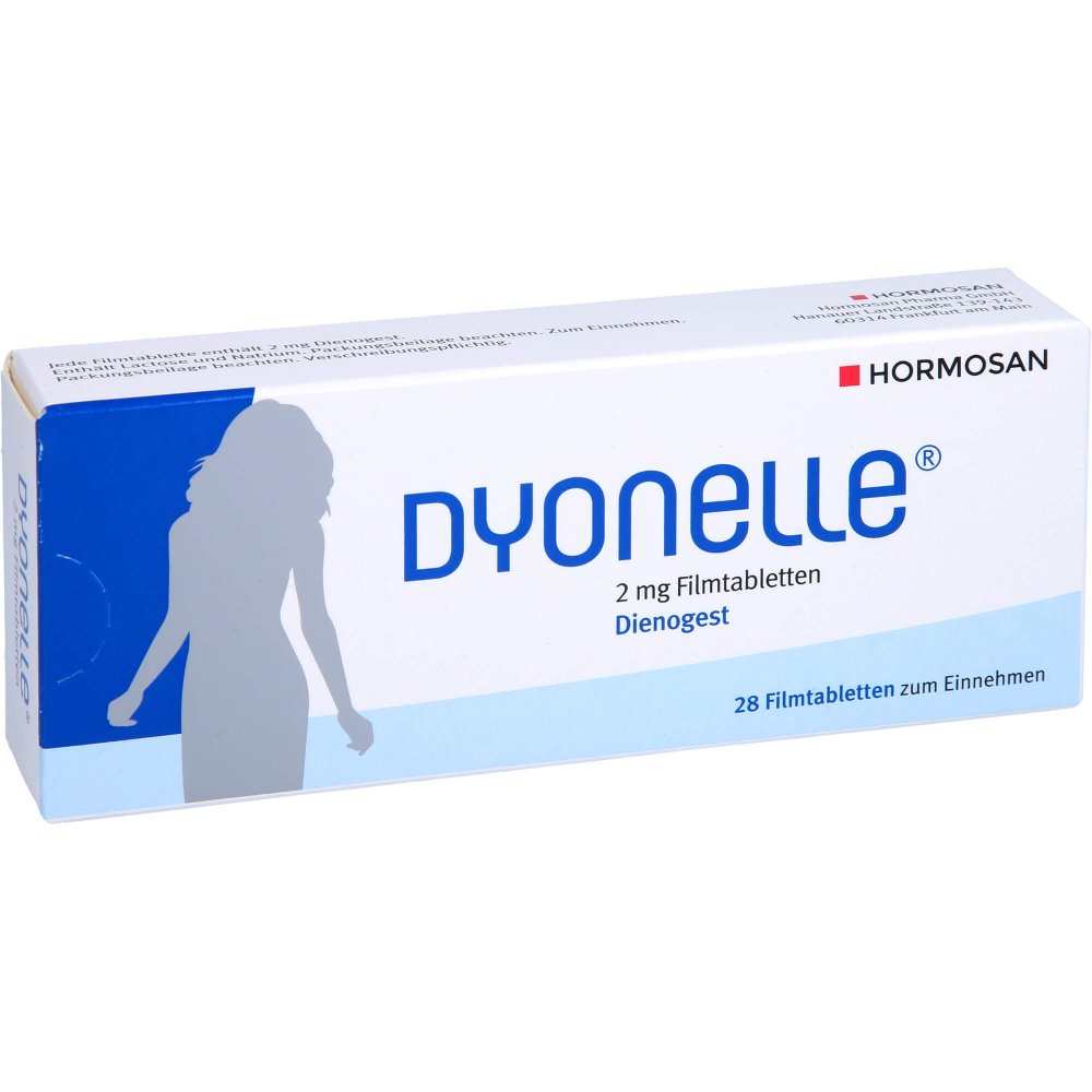 Das Produktfoto zeigt Dyonelle 2 Mg Filmtabletten (28 stk) PZN 16140708