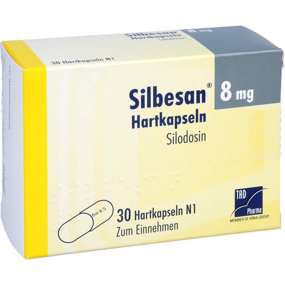 Das Produktfoto zeigt Silbesan 8 Mg Hartkapseln (30 stk) PZN 16205974