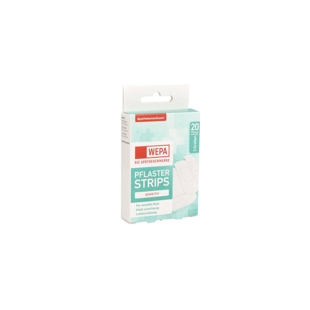 Wepa Pflasterstrips Sensitiv 3 Größen (20 stk)