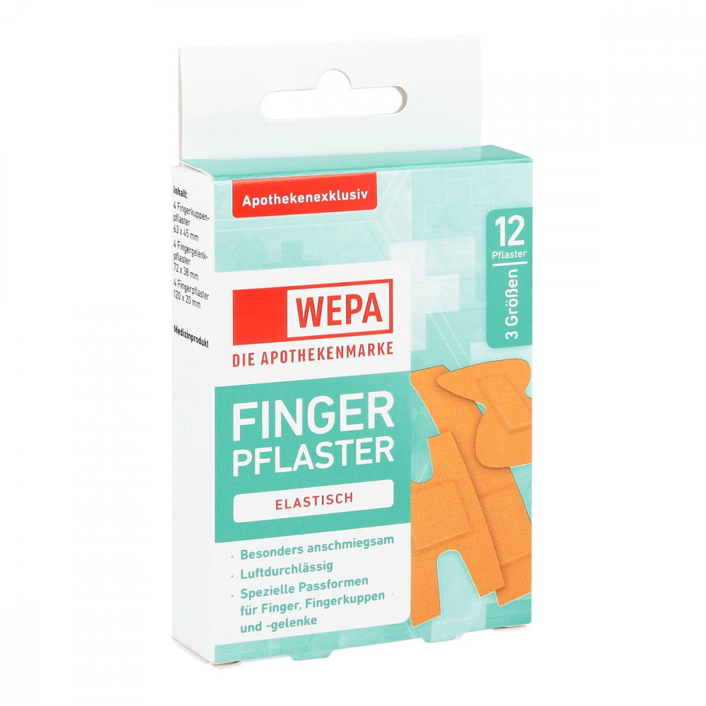Wepa Fingerpflaster Mix 3 Größen (12 stk)