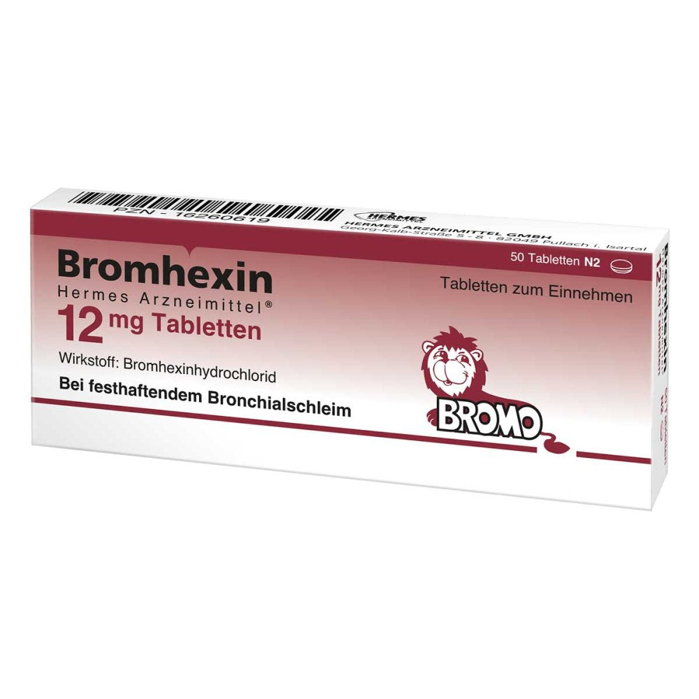Bromhexin Hermes Arzneimittel 12 Mg Tabletten (50 stk)