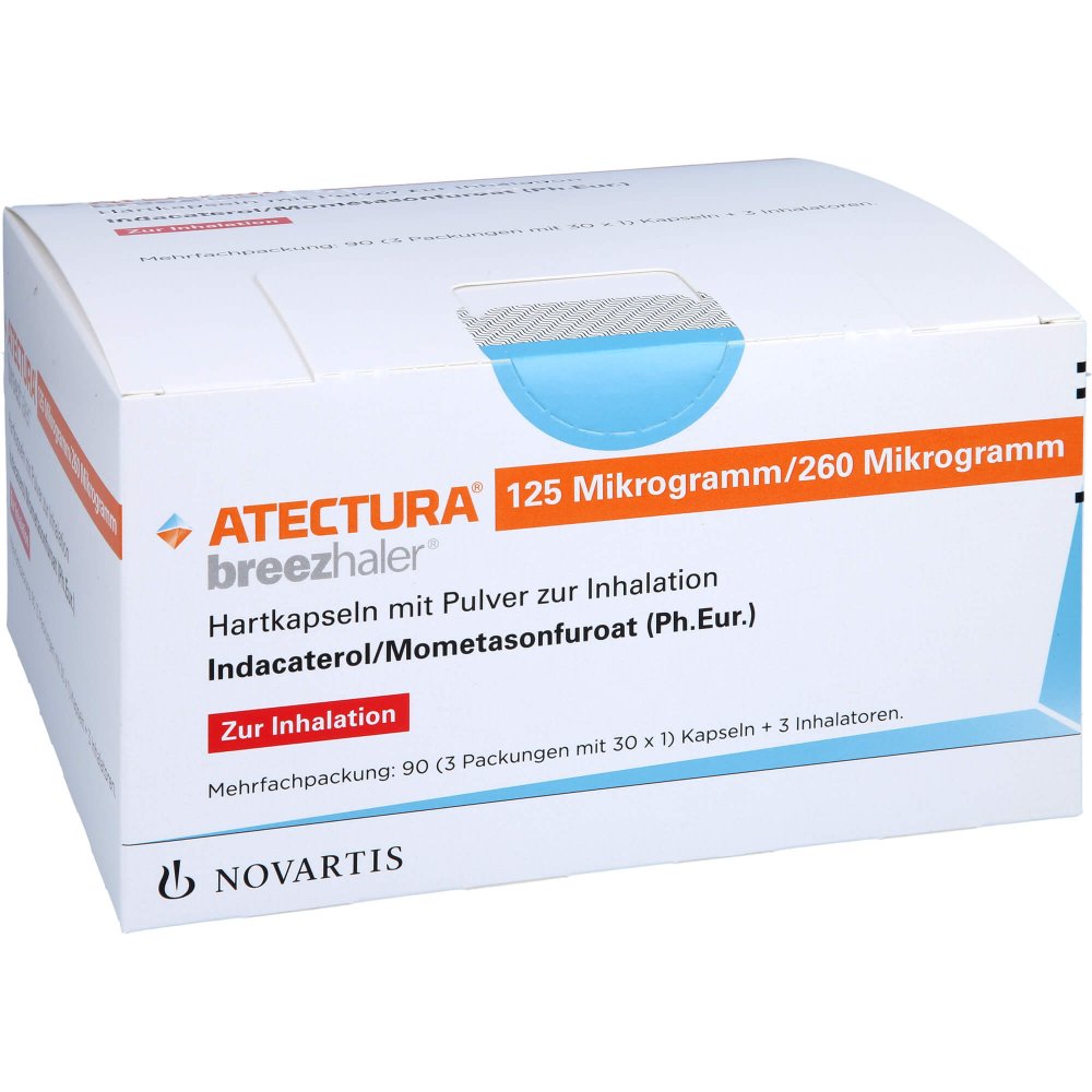 Atectura Breezhaler 125μg/260μg Hartk.M.Plv.Z.Inh. (3X30 stk)