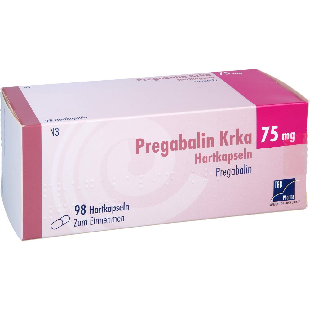 Pregabalin Krka 75 Mg Hartkapseln (98 stk)