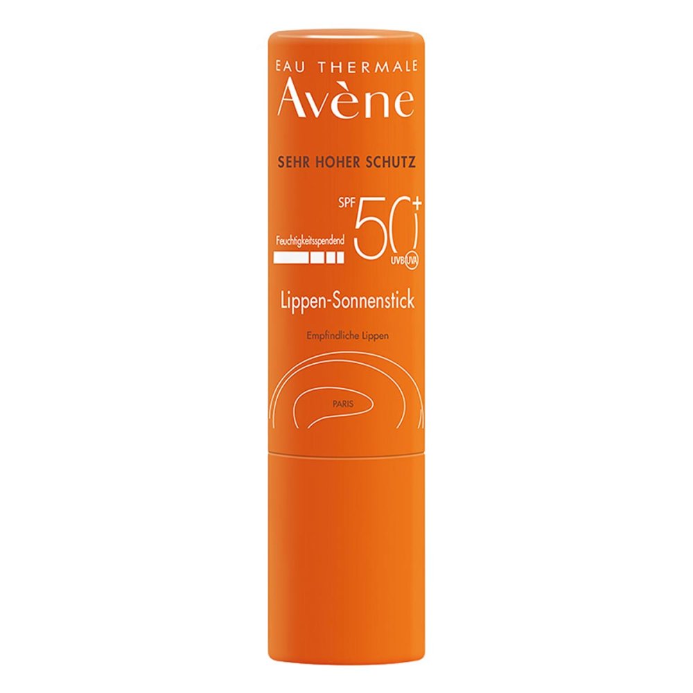 Das Produktfoto zeigt Avene Sunsitive Lippen Sonnenstick Spf 50+ (3 g) PZN 16390374