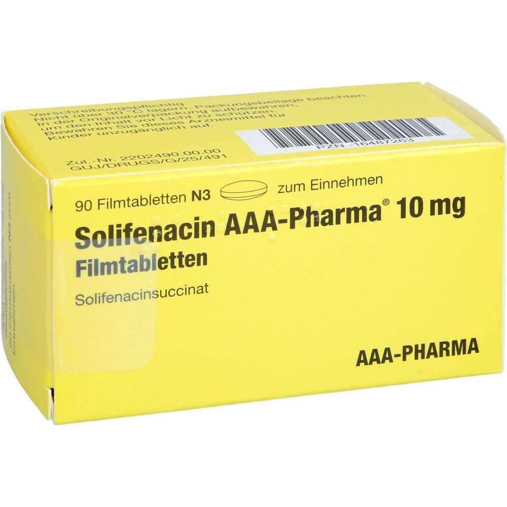 Solifenacin Aaa-Pharma 10 Mg Filmtabletten (90 stk)