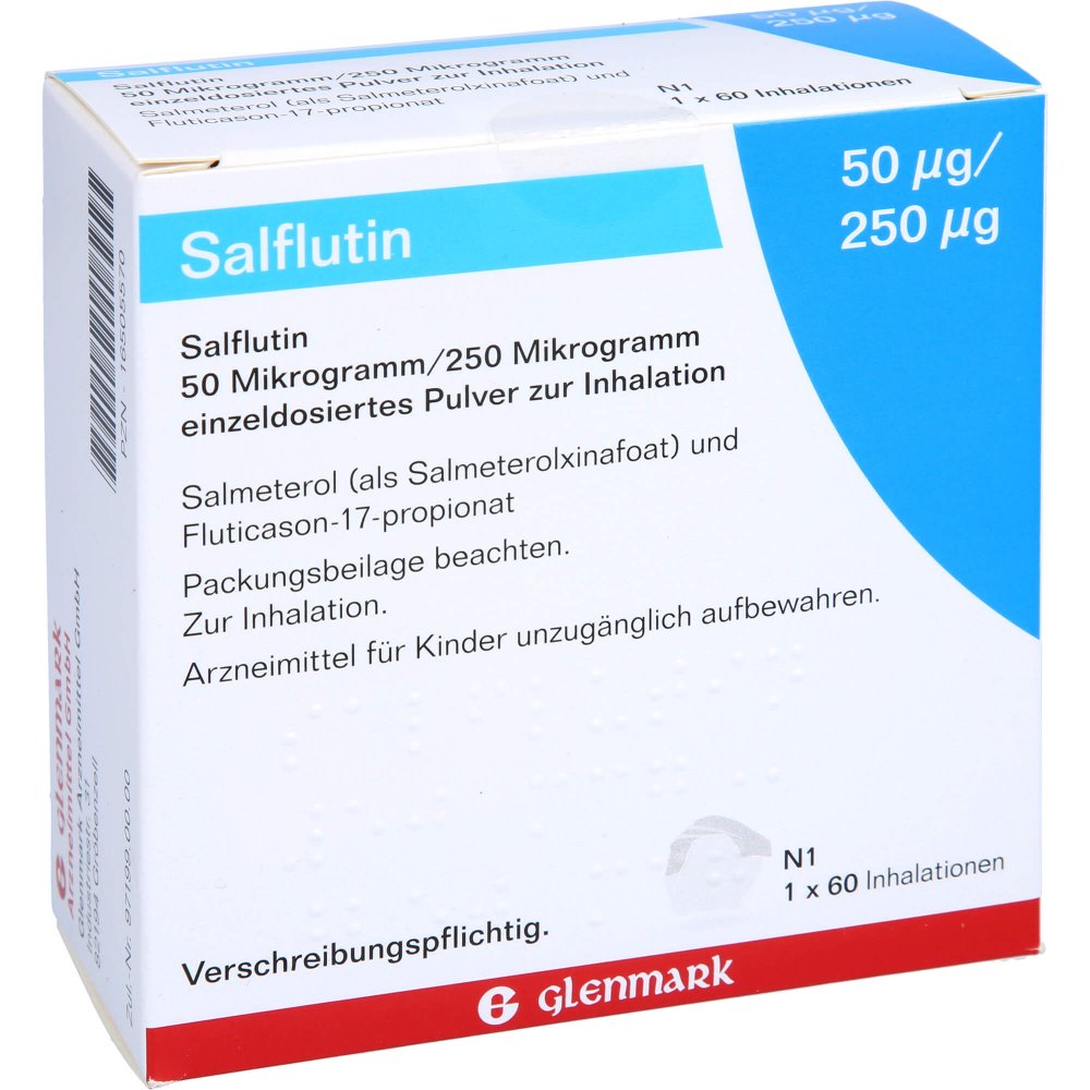 Salflutin 50 Μg/250 Μg/Dosis 60 Einzeldos.Inh.-P. (1 stk)
