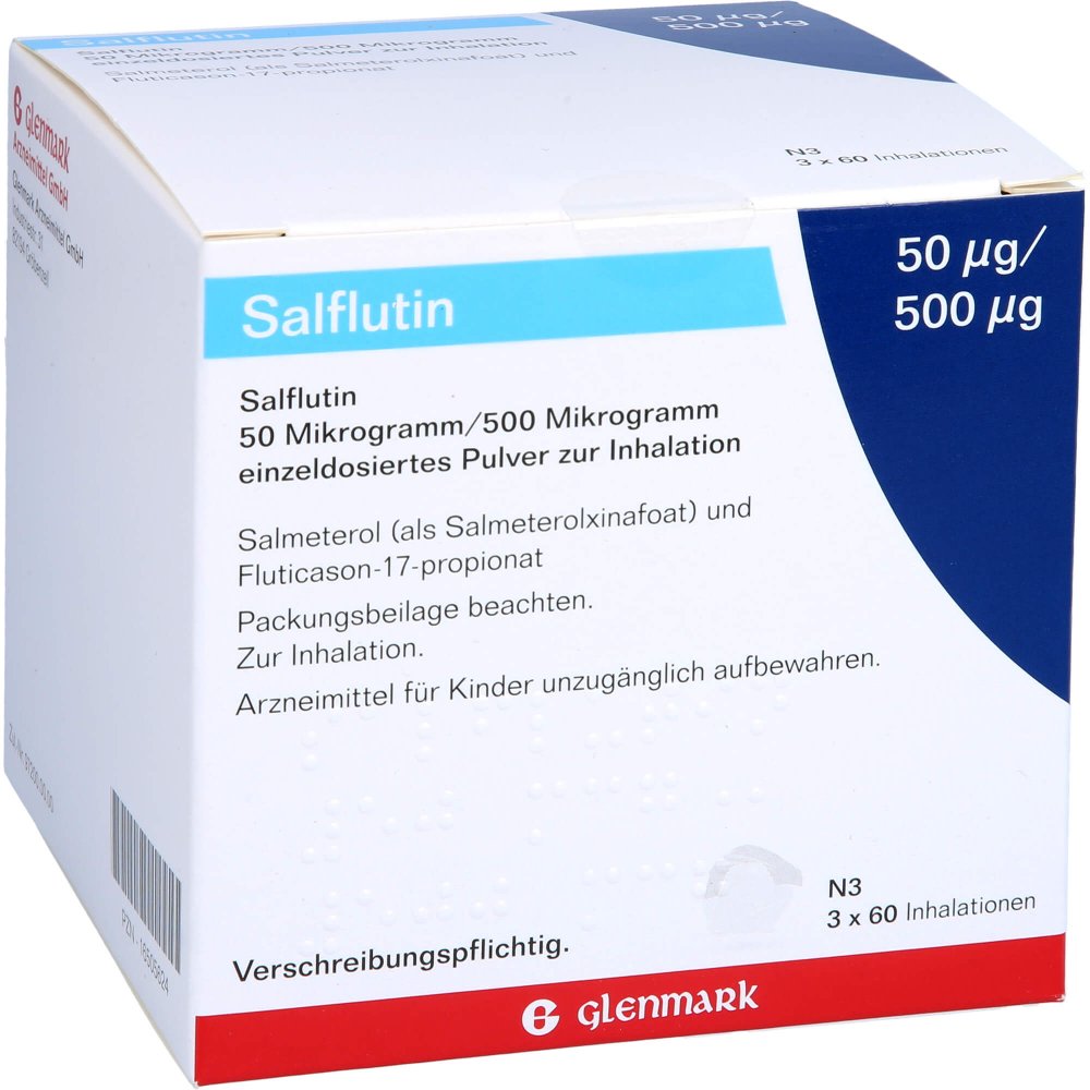 Salflutin 50 Μg/500 Μg/Dosis 3x60 Einzeld.Inh.-P. (3 stk)