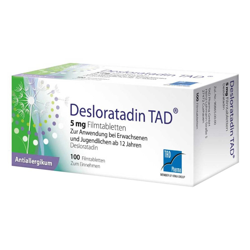 Desloratadin Tad 5 Mg Filmtabletten (100 stk)