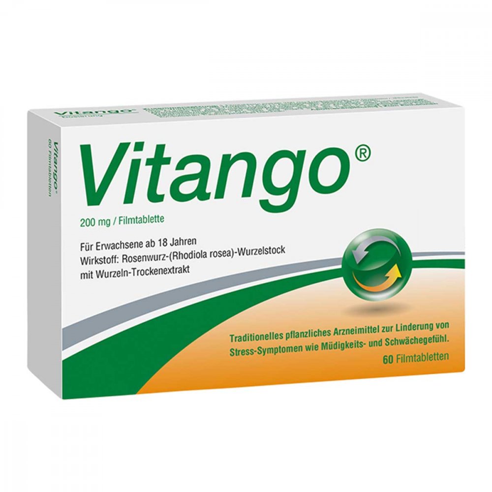 Das Produktfoto zeigt Vitango Filmtabletten (60 stk) PZN 16509734