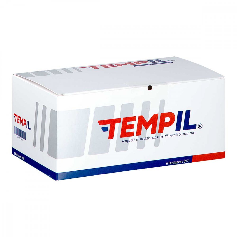 Das Produktfoto zeigt Tempil 6 Mg/0,5 Ml Inj.-Lsg.In Einem Fertigpen (6 stk) PZN 16528453