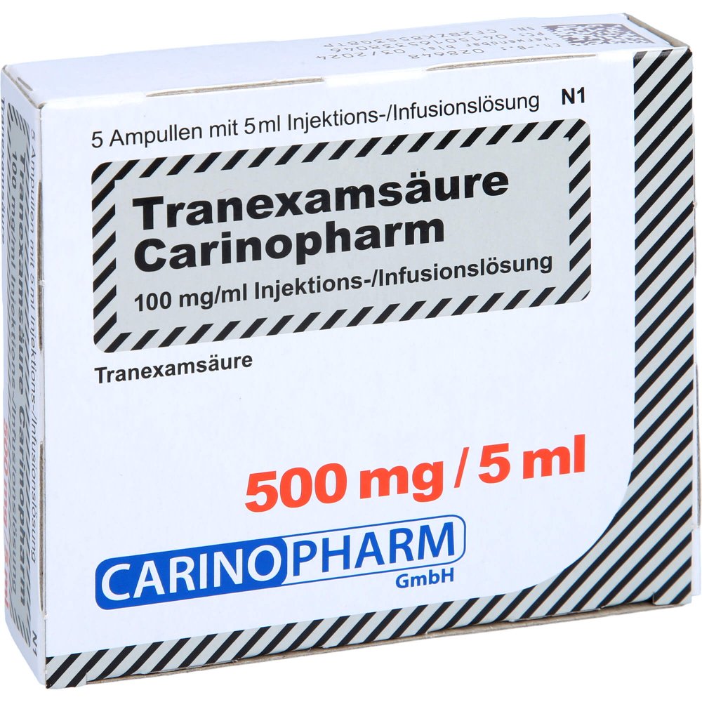 Tranexamsäure Carinopharm 100 Mg/Ml Inj./Inf.-L. (5X5 ml)